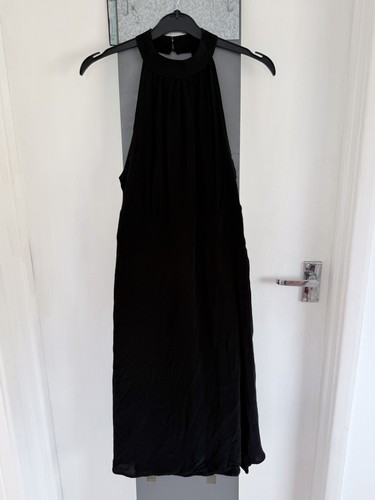Black zara velvet halter - black,