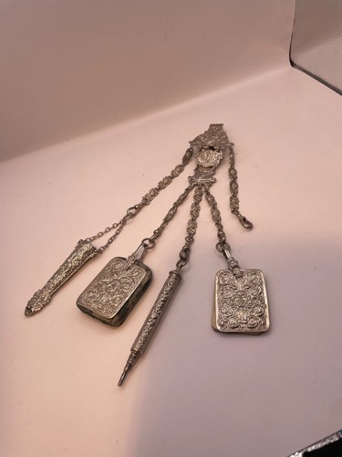 Chatelaine solid silver - chatelaine,