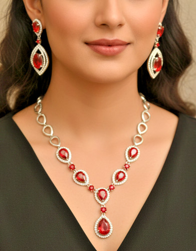 Necklace platinum filled large - platinum,
