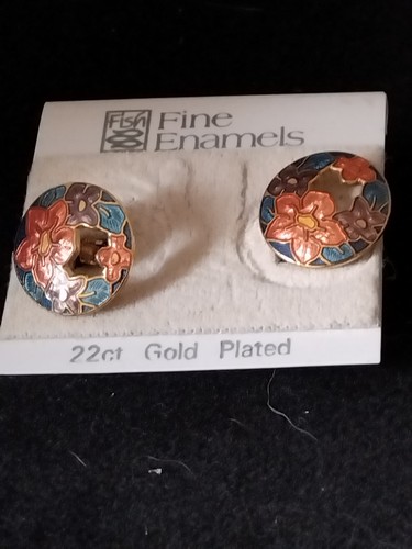 Fish fine enamels 22ct gold - fish,