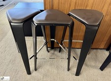 Leather Stool Bar Seat x3 of