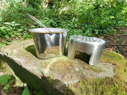 Stainless steel canteen - stainless, cup