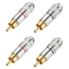 270RCA Solderless Male Gold