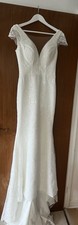 Angela Bianca Size 8. Ivory Wedding Dress
