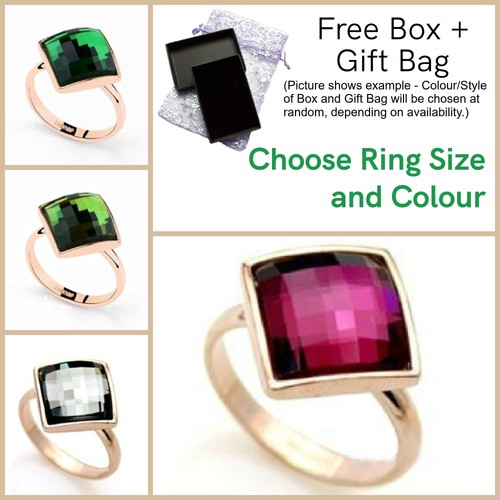 Large sparkly square crystal - large,