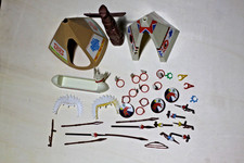 Playmobil Vintage  Native American Indian  Wigwam canoe totem pole plus extras