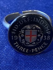 Three Penny Coin Ring. Enabled 1938.