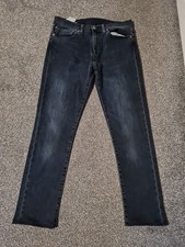 Levis 511 Premium Big E Jeans Slim Stretch 34x34 black Mens Used