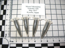 Mt Sakurajima volcanic ash sample rock lava eruption Japan black one per bid