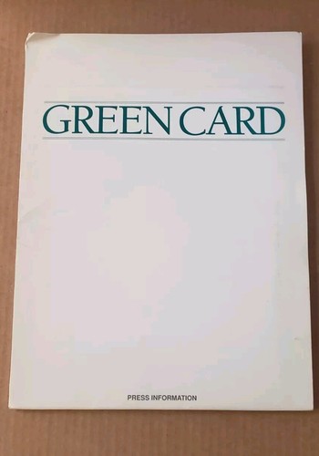 1990 green card press - green,