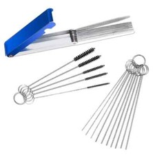 Carburetor Cleaning Kit 20 Needle 13 Wires Brush Carb Dirt Jet Cleaner Tools
