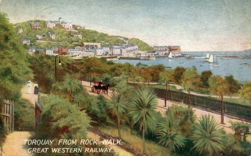 Gwr postcard coloured views - postcard,
