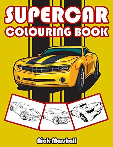 Supercar colouring book - supercar,