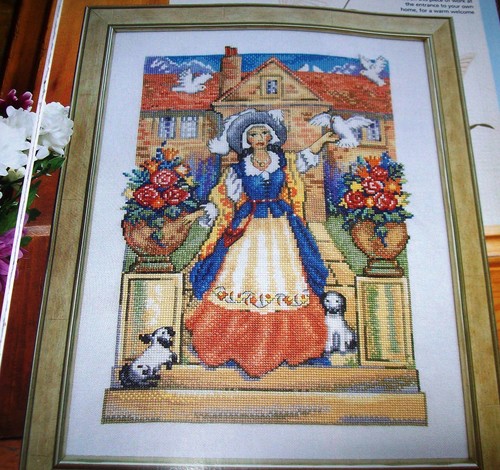 Lady the manor cross stitch - lady, of