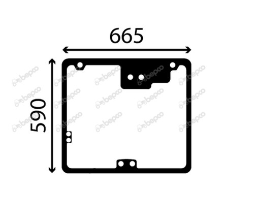 For jcb teletruk rear window - for,