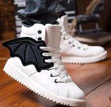 Goth Halloween Bat Shoe Wings