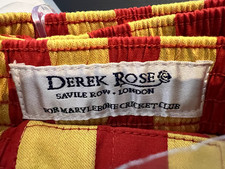 Marylebone Cricket Club. MCC Members boxer shorts Size M. Derek Rose RARE 33-34"