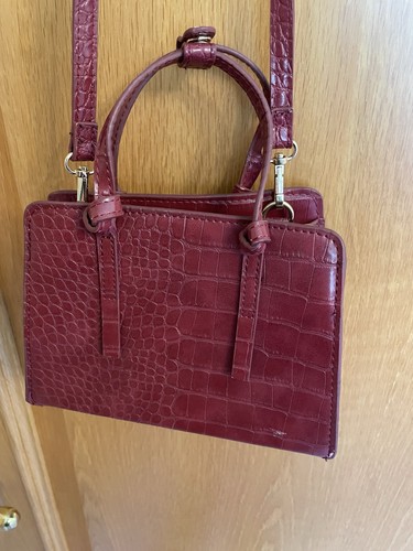Mango burgundy red faux - burgundy,