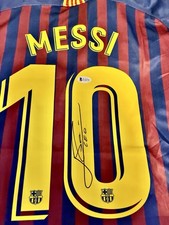 Signed Messi Barcelona Shirt