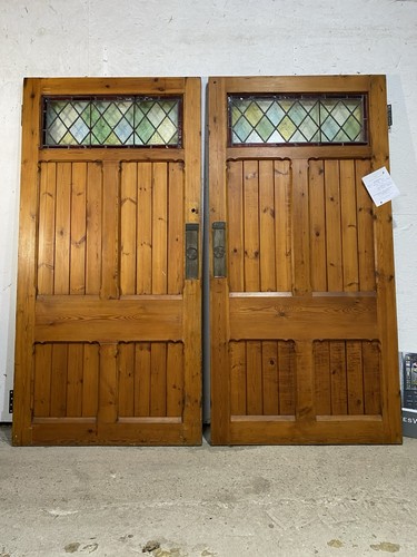 Pair antique pine - of,