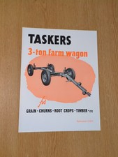 PRE USED TASKERS 3 - TON FARM WAGON COLOUR FARMING ORIGINAL COLLECTORS BROCHURE