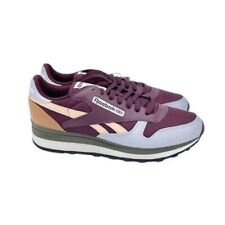 Reebok Classic Mens Leather Clip Burgundy Trainers Sneakers (HQ4559) Size UK 7 
