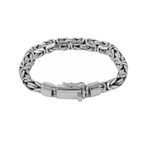 Mens chain bracelet byzantine - mens,