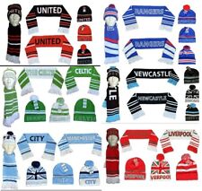 Man United Football Hat & Scarf Set For Fans, Cosy Knit Beanie, Scarf, Ideal Win
