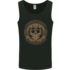 American Legend Biker Motorcycle Motorbike Mens Vest Tank Top