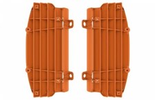 KTM RADIATOR LOUVERS RAD GUARDS SX SXF 2016 - 2022 ORANGE POLISPORT Motocross