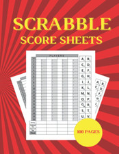 Scrabble Score Sheets: 100 Large Score Pads for Scorekeeping – Scrabble Score Pa