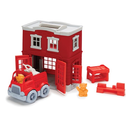 Green toys fire - toys, station