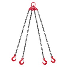 VEVOR Chain Sling 10mm x 3 m Lifting Chains with 4 Leg Hooks 10.4 Ton Capacity