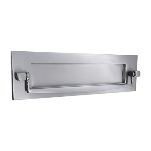 Letter plate with door knocker - with,