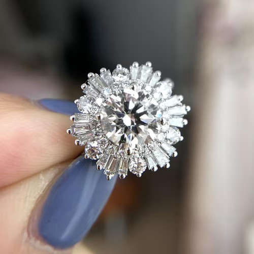 2ct round cut lab - cut, lab-created