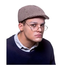 OLD MAN Faux Tweed Cap Grandpa