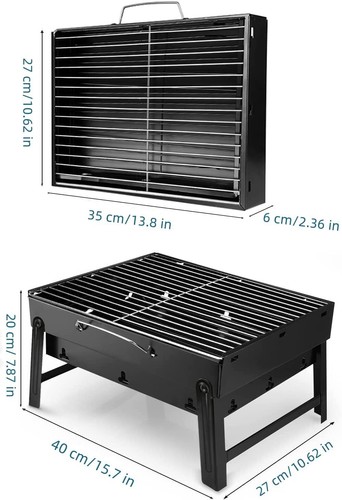 Portable folding bbq - folding, grill