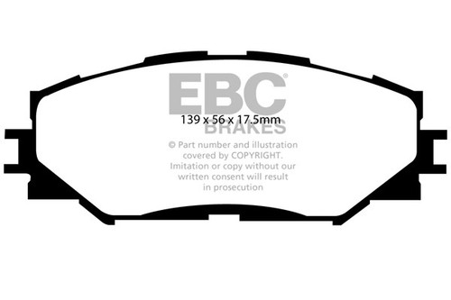 Ebc ultimax front brake pads - front,