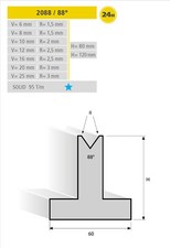 New Euram 2088/88° Press Brake Bottom Tool Die Sheet Metal