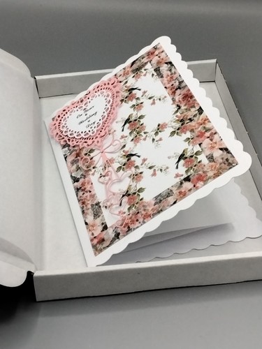Boxed handmade wedding card - wedding,