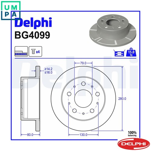Brake disc bg4099 for - brake,