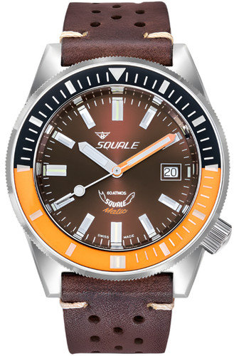 Squale matic chocolate - matic, leather