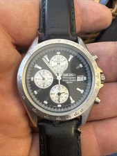 Seiko Chronograph Watch Panda