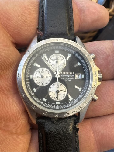 Seiko chronograph watch panda - seiko,