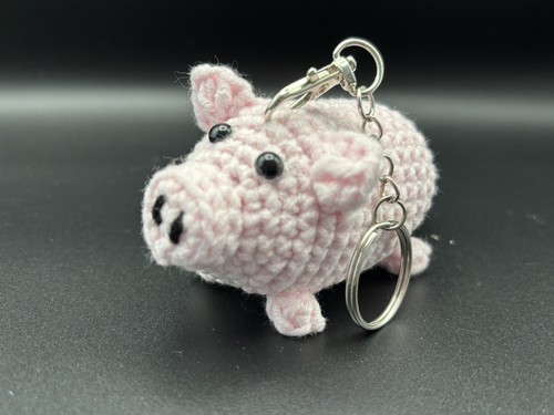 Handmade crochet little pig