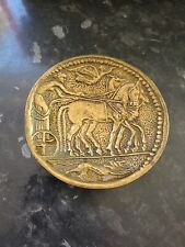 MAX LE VERRIER Vintage Empty Pocket Bronze DECADRACHME Of SYRACUSE