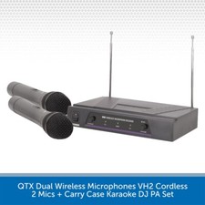 QTX Dual Wireless Microphones