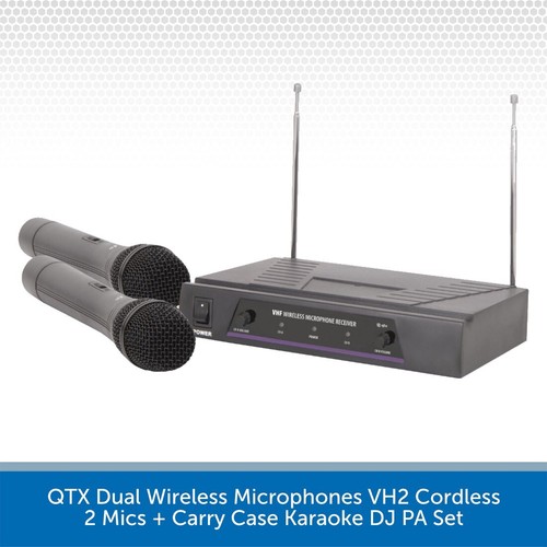Qtx dual wireless microphones - qtx,