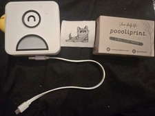 Poooli Pocket Printer + 3 Rolls Paper & Charging Lead