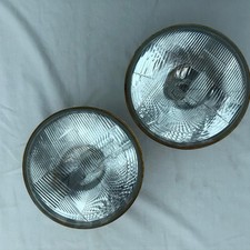Pair of Hella 7” Round Headlamps H4 – Land Rover Defender / Classic Mini Etc